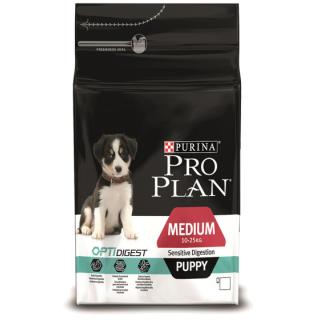 Pro Plan Puppy Medium (для щенков средних пород с чувствительным пищеварением, с ягненком)